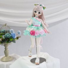 画像4: 在庫あり　BJD　1/4　ドール服　ミントグリーン　チュール　フラワー　フェアリー　キュート　MDD2.0対応　球体関節人形　ドール用　コスプレ衣装 (4)