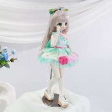 画像5: 在庫あり　BJD　1/4　ドール服　ミントグリーン　チュール　フラワー　フェアリー　キュート　MDD2.0対応　球体関節人形　ドール用　コスプレ衣装 (5)