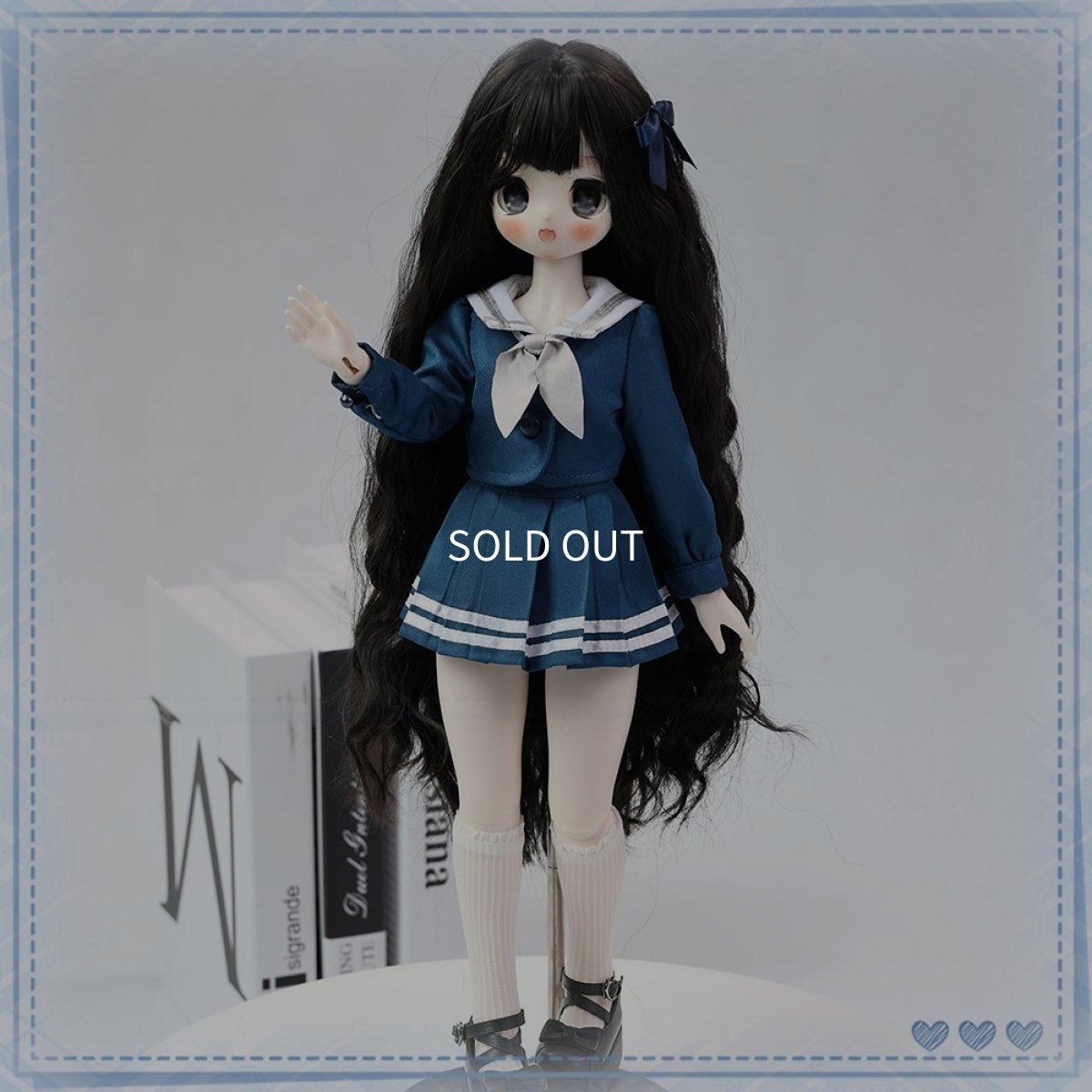 画像4: 在庫あり　BJD　1/4　ドール服　コスプレ衣装　セーラー服　制服　JKスカート　MDD2.0対応　球体関節人形　ドール用 (4)