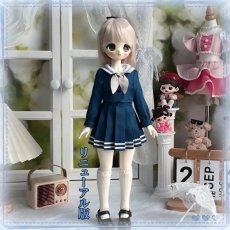 画像1: BJD　1/4　ドール服　コスプレ衣装　セーラー服　制服　JKスカート　MDD2.0対応　球体関節人形　ドール用 (1)