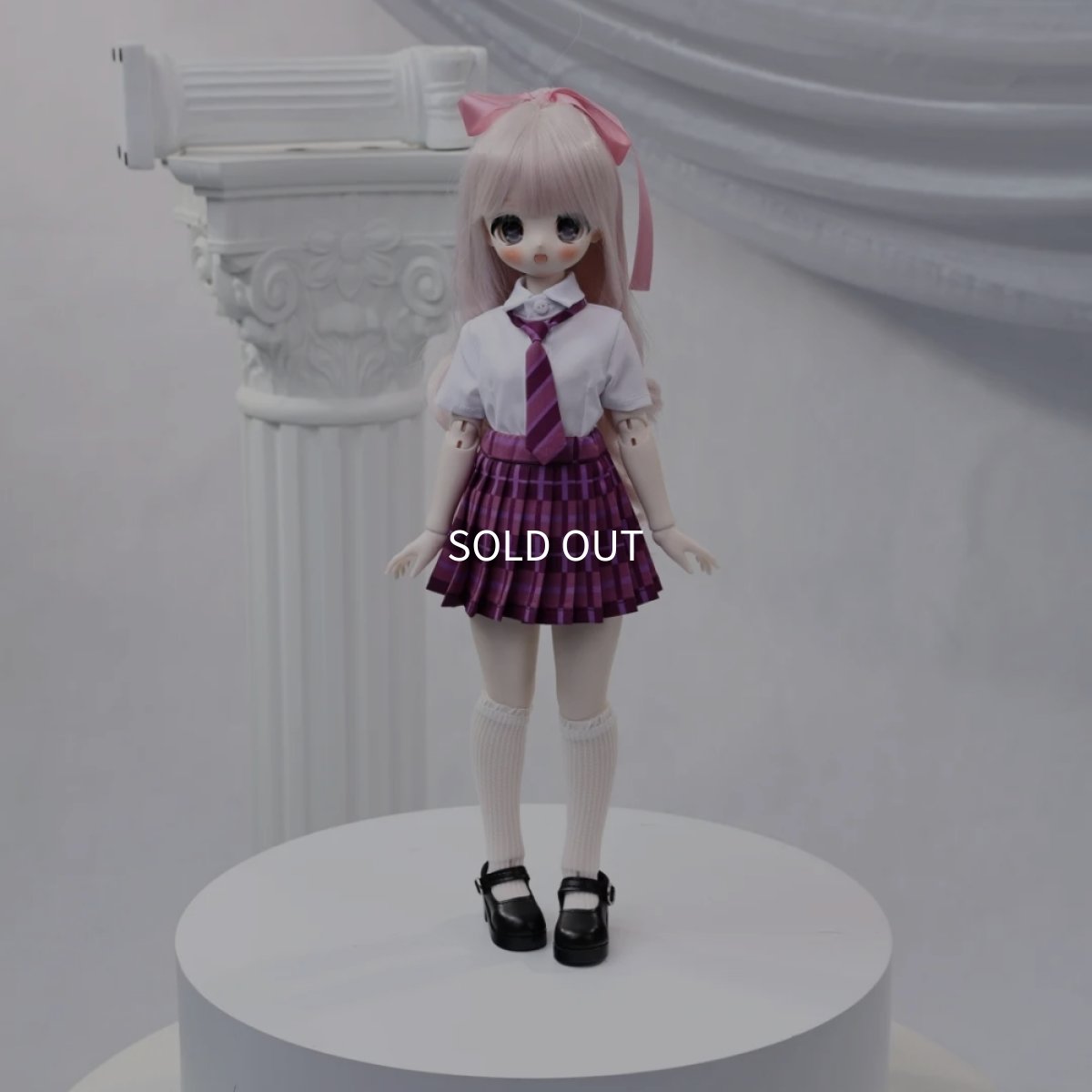画像1: 在庫あり　ドール衣装　セーラー服　コスプレ衣装　制服　チェック柄スカート　BJD　1/4　MDD対応　球体関節人形用　ドール用 (1)