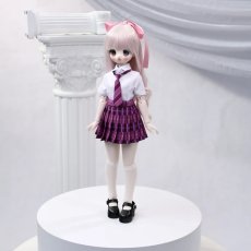 画像1: ドール衣装　セーラー服　制服　チェック柄スカート　BJD　1/4　MDD対応　球体関節人形用　ドール用　コスプレ衣装 (1)