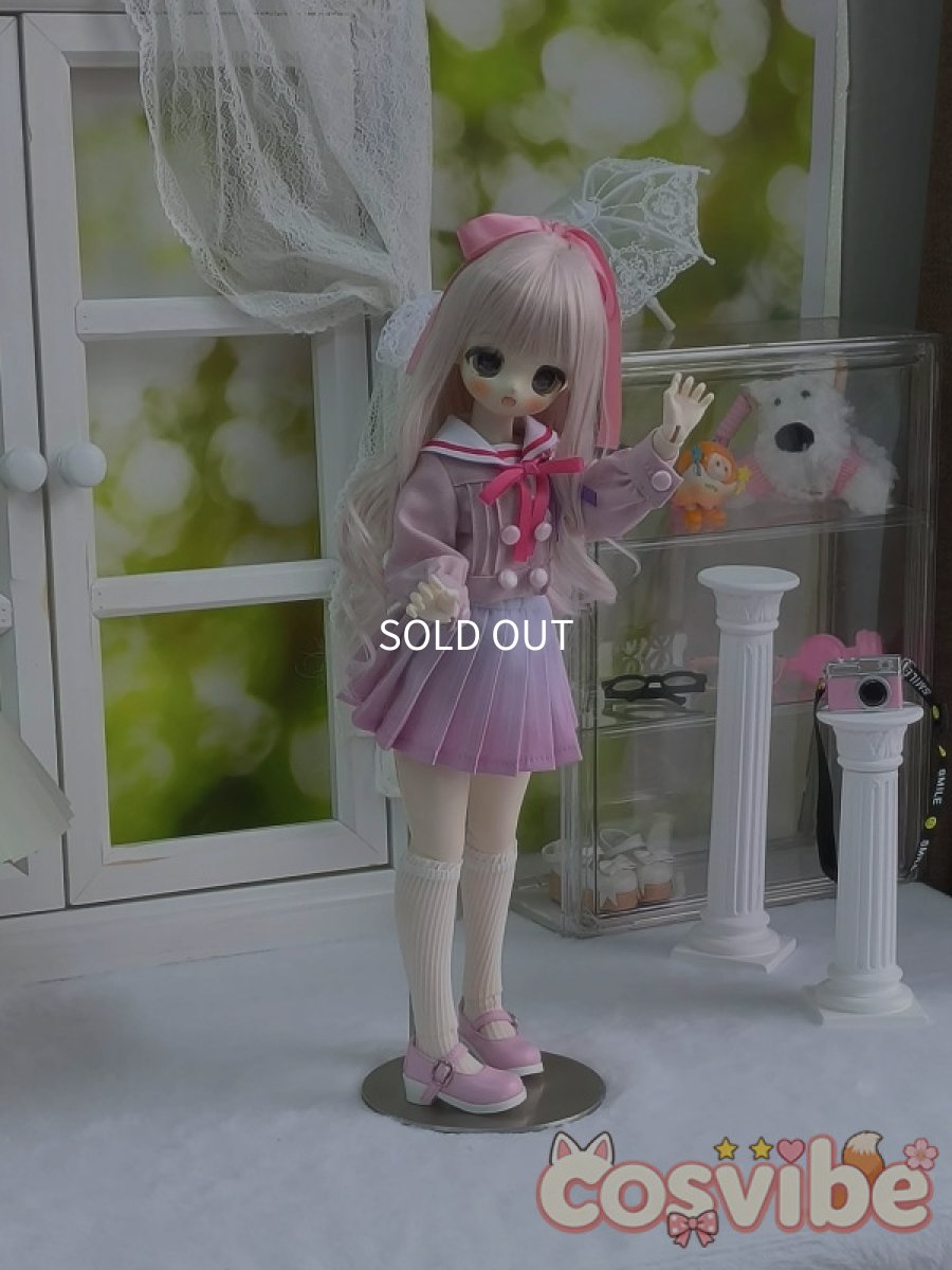 画像2: 在庫あり　ドール衣装　コスプレ衣装　セーラー服　ピンク　グラデーションスカート　制服風　MDD対応　BJD　1/4　球体関節人形用　コスプレ衣装　かわいい (2)