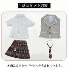 画像7: 在庫あり　ドール衣装　セーラー服　コスプレ衣装　制服　チェック柄スカート　グリーン　BJD　1/4　MDD対応　球体関節人形用　ドール用 (7)