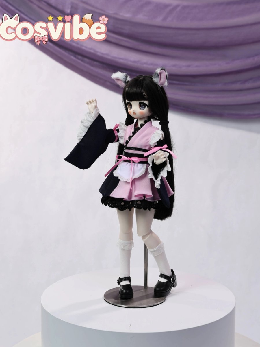 画像2: 在庫あり　ドール衣装　コスプレ衣装　和風アイドル衣装　和ロリ　MDD対応　BJD　1/4　球体関節人形用　コスプレ衣装　かわいい (2)