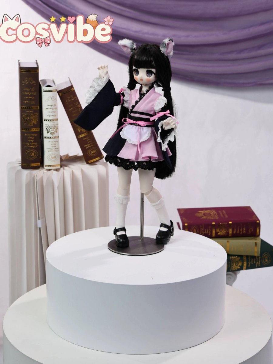 画像3: 在庫あり　ドール衣装　コスプレ衣装　和風アイドル衣装　和ロリ　MDD対応　BJD　1/4　球体関節人形用　コスプレ衣装　かわいい (3)