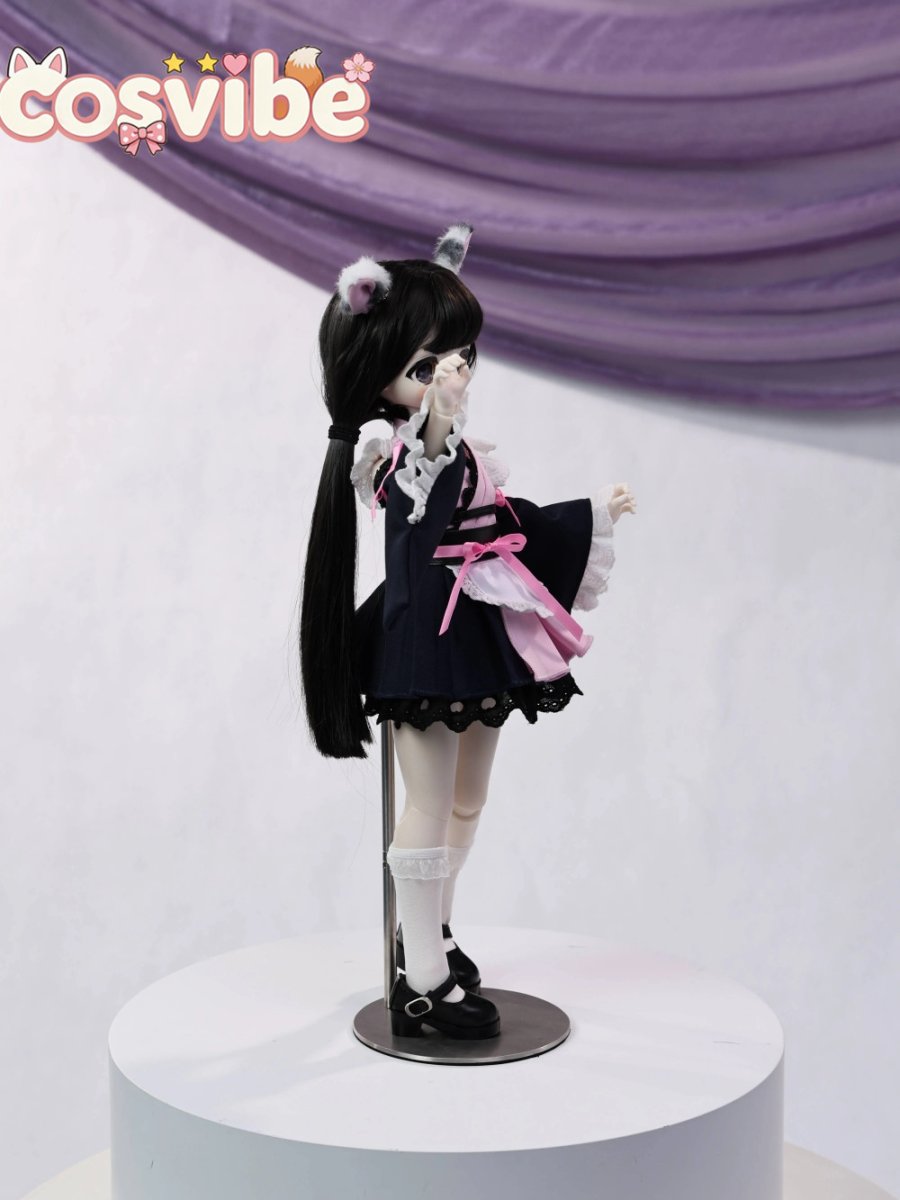 画像5: 在庫あり　ドール衣装　コスプレ衣装　和風アイドル衣装　和ロリ　MDD対応　BJD　1/4　球体関節人形用　コスプレ衣装　かわいい (5)