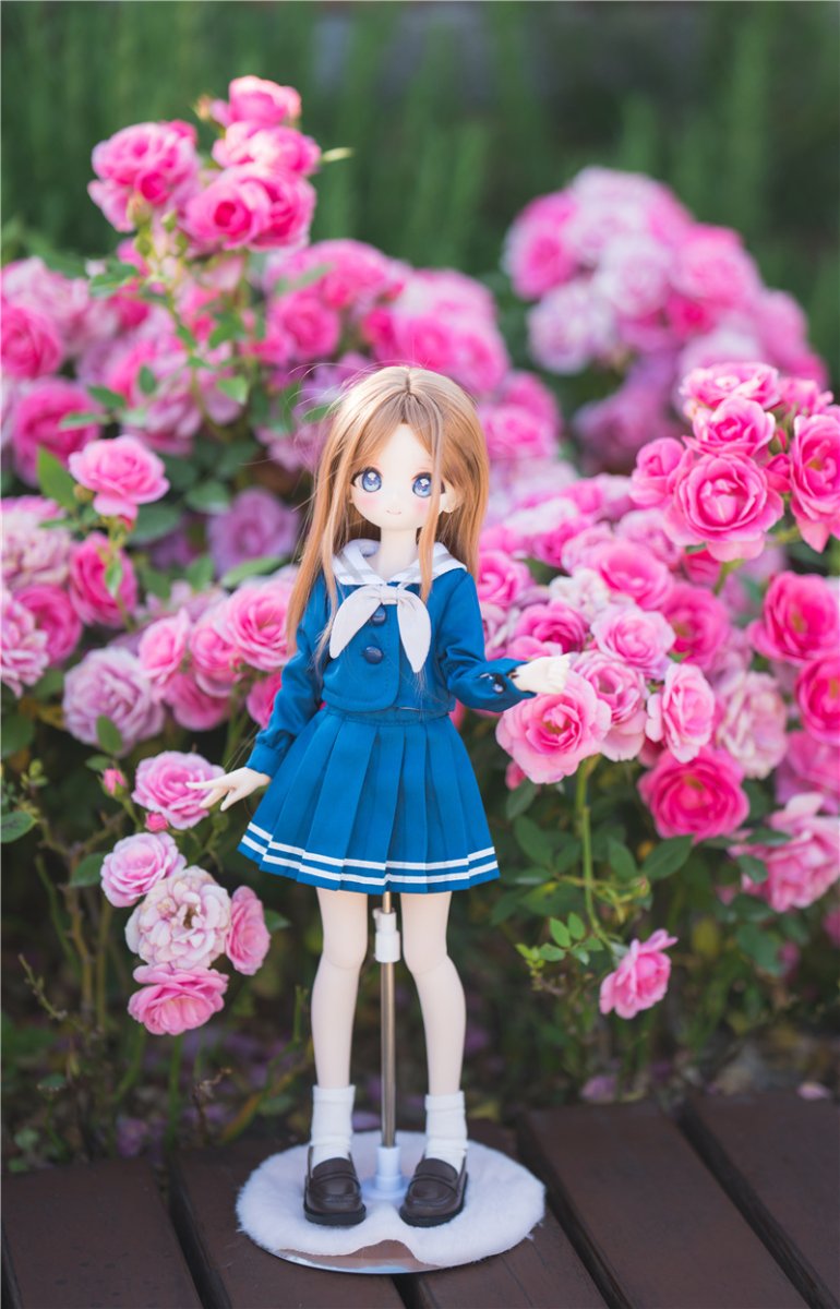 画像6: BJD　1/4　ドール服　コスプレ衣装　セーラー服　制服　JKスカート　MDD2.0対応　球体関節人形　ドール用 (6)