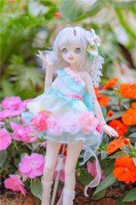 画像1: BJD　1/4　ドール服　コスプレ衣装　ミントグリーン　チュール　フラワー　フェアリー　キュート　MDD2.0対応　球体関節人形　ドール用 (1)