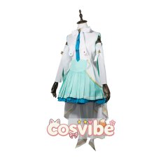 画像2: プロジェクトセカイ カラフルステージ！ feat. 初音ミク　初音ミク　劇場版　壊れたセカイと歌えないミク　コスプレ衣装　 コスチューム　 cosplay　イベント仮装 (2)