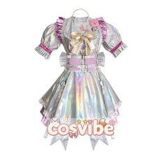 画像1: NEEDY GIRL OVERDOSE　超絶最かわてんしちゃん　コスプレ衣装　 コスチューム　 cosplay　イベント仮装 (1)