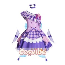 画像1: キミとアイドルプリキュア♪　紫雨こころ(キュアキュンキュン)　コスプレ衣装　 コスチューム　 cosplay　イベント仮装 (1)