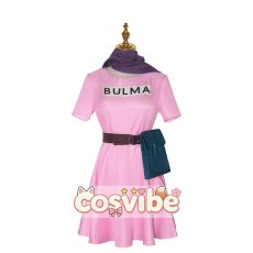 画像1: ドラゴンボール　ブルマ　一話私服(ワンピース)　コスプレ衣装　 コスチューム　 cosplay　イベント仮装 (1)