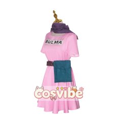 画像2: ドラゴンボール　ブルマ　一話私服(ワンピース)　コスプレ衣装　 コスチューム　 cosplay　イベント仮装 (2)