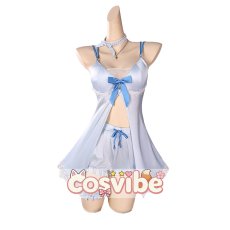 画像2: バーチャルYouTuber　VTuber　白銀ノエル　部屋着　コスプレ衣装　 コスチューム　 cosplay　イベント仮装 (2)