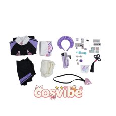 画像4: バーチャルYouTuber　VTuber　常闇トワ　チャイナ風なメイドジャージ　コスプレ衣装　 コスチューム　 cosplay　イベント仮装 (4)