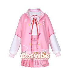 画像1: バーチャルYouTuber　Vtuber　さくらみこ　マリンセーラー衣装　コスプレ衣装　 コスチューム　 cosplay　イベント仮装 (1)