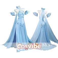 画像3: Re:ゼロから始める異世界生活　エミリア　Crystal Dress Ver　コスプレ衣装　 コスチューム　 cosplay　イベント仮装 (3)