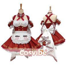 画像4: バーチャルYouTuber　VTuber　宝鐘マリン　メイド　あくありうむ。　コスプレ衣装　 コスチューム　 cosplay　イベント仮装 (4)