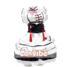 画像1: バーチャルYouTuber　VTuber　花芽なずな　チャイナメイド　コスプレ衣装　 コスチューム　 cosplay　イベント仮装 (1)