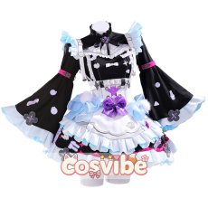 画像1: バーチャルYouTuber　VTuber　Enna Alouette(エナー・アールウェット)　ゴスロリメイドモチーフ　コスプレ衣装　 コスチューム　 cosplay　イベント仮装 (1)