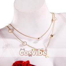画像7: ファイナルファンタジーVII リメイク　エアリス　ドレス　コスプレ衣装　 コスチューム　 cosplay　イベント仮装 (7)