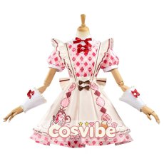 画像1: ラブライブ! School idol project　矢澤にこ　メイド・イン・ワンダーランド チェス盤の庭　コスプレ衣装　 コスチューム　 cosplay　イベント仮装 (1)