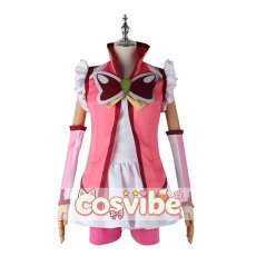 画像1: Yes!プリキュア5　夏木りん(キュアルージュ)　キュアルージュ　コスプレ衣装　 コスチューム　 cosplay　イベント仮装 (1)