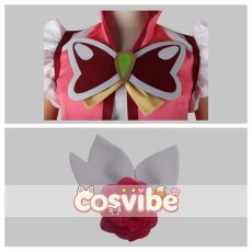 画像4: Yes!プリキュア5　夏木りん(キュアルージュ)　キュアルージュ　コスプレ衣装　 コスチューム　 cosplay　イベント仮装 (4)