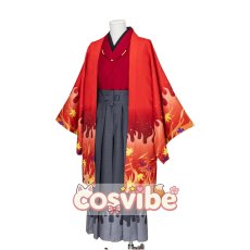 画像1: 鬼滅の刃　煉獄杏寿郎　京まふ　和装　コスプレ衣装　 コスチューム　 cosplay　イベント仮装 (1)