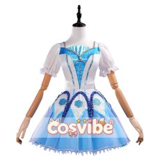 画像1: ラブライブ！サンシャイン!!　Aqours　黒澤ダイヤ　みんな大好き　WATER BLUE NEW WORLD　覚醒後　コスプレ衣装　 コスチューム　 cosplay　イベント仮装 (1)
