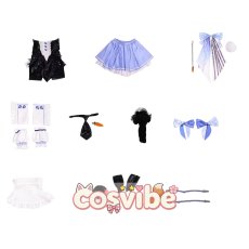 画像4: バーチャルYouTuber　VTuber　兎田ぺこら　フリフリバニードレス　コスプレ衣装　 コスチューム　 cosplay　イベント仮装 (4)