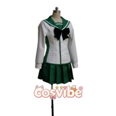 画像4: 学園黙示録 HIGHSCHOOL OF THE DEAD　宮本麗　コスプレ衣装　 コスチューム　 cosplay　イベント仮装 (4)