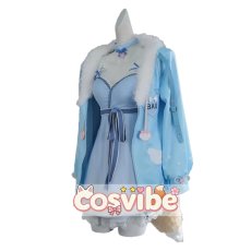 画像2: バーチャルYouTuber　VTuber　Fuwawa Abyssgard(フワワ・アビスガード)　パジャマ衣装　コスプレ衣装　 コスチューム　 cosplay　イベント仮装 (2)