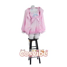 画像1: バーチャルYouTuber　VTuber　Mococo Abyssgard(モココ・アビスガード)　パジャマ衣装　コスプレ衣装　 コスチューム　 cosplay　イベント仮装 (1)