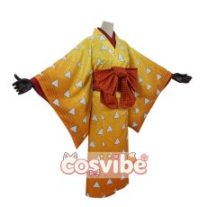 画像2: 鬼滅の刃　花街　吉原の遊郭　我妻善逸　コスプレ衣装　 コスチューム　 cosplay　イベント仮装 (2)
