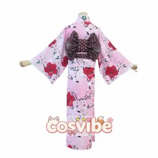 画像3: 鬼滅の刃　甘露寺蜜璃　浴衣　コスプレ衣装　 コスチューム　 cosplay　イベント仮装 (3)