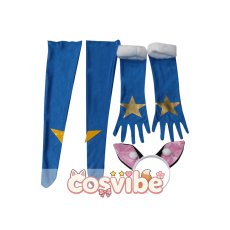 画像4: スター☆トゥインクルプリキュア　ユニ　ブルーキャット・マオ・キュアコスモ　コスプレ衣装　 コスチューム　 cosplay　イベント仮装 (4)