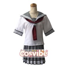 画像1: ラブライブ！サンシャイン!!　Aqours　セーラー　津島善子　国木田花丸　黒澤ルビィ　渡辺曜　黒澤ダイヤ　高海千歌　松浦果南　小原鞠莉　桜内梨子　コスプレ衣装　 コスチューム　 cosplay　イベント仮装 (1)