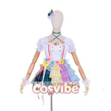 画像1: ラブライブ！虹ヶ咲学園スクールアイドル同好会　Love U my friends　三船栞子　コスプレ衣装　 コスチューム　 cosplay　イベント仮装 (1)