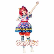 画像1: ラブライブ！サンシャイン!!　黒澤ルビィ　AAO　コットンキャンディえいえいおー！　Aqours 6thツアー　SUNNY STAGE　コスプレ衣装　 コスチューム　 cosplay　イベント仮装 (1)