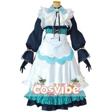 画像1: バーチャルYouTuber　VTuber　エリー・コニファー　花の妖精　メイド　コスプレ衣装　 コスチューム　 cosplay　イベント仮装 (1)