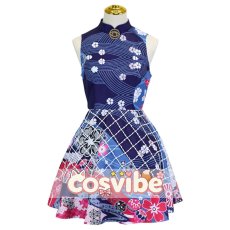画像2: バーチャルYouTuber　VTuber　一伊那尓栖（Ninomae Ina'nis）　ドレス　コスプレ衣装　 コスチューム　 cosplay　イベント仮装 (2)