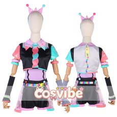 画像2: ラブライブ！スーパースター!!　Liella!　嵐千砂都　ビタミンSUMMER！　Vitamin SUMMER　コスプレ衣装　 コスチューム　 cosplay　イベント仮装 (2)