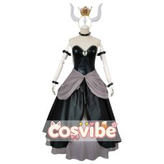 画像1: スーパーマリオ　クッパ姫　コスプレ衣装　 コスチューム　 cosplay　イベント仮装 (1)