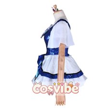 画像2: ラブライブ！サンシャイン!!　弾ける笑顔　WATER BLUE NEW WORLD　小原鞠莉UR　覚醒後　コスプレ衣装　 コスチューム　 cosplay　イベント仮装 (2)