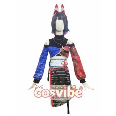 画像1: プロジェクトセカイ カラフルステージ！ feat. 初音ミク　白石杏　侍る白狐の衣　コスプレ衣装　 コスチューム　 cosplay　イベント仮装 (1)