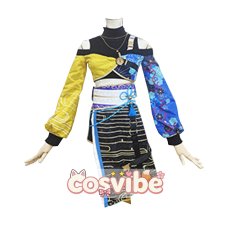 画像4: プロジェクトセカイ カラフルステージ！ feat. 初音ミク　白石杏　侍る白狐の衣　コスプレ衣装　 コスチューム　 cosplay　イベント仮装 (4)