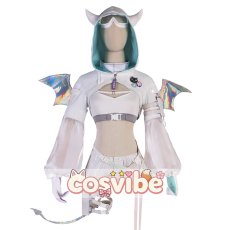 画像1: バーチャルYouTuber　VTuber　常闇トワ　白衣装　コスプレ衣装　 コスチューム　 cosplay　イベント仮装 (1)