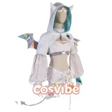 画像2: バーチャルYouTuber　VTuber　常闇トワ　白衣装　コスプレ衣装　 コスチューム　 cosplay　イベント仮装 (2)